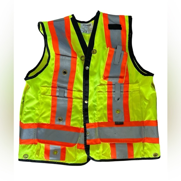 High-Visibility Safety Vest with Reflective Stripes - Picture 1 of 4